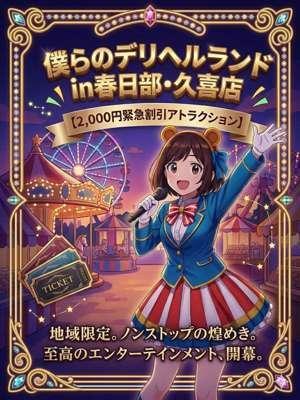 ぼくらのデリヘルランドin久喜　限定２０００円引き！の大きな写真